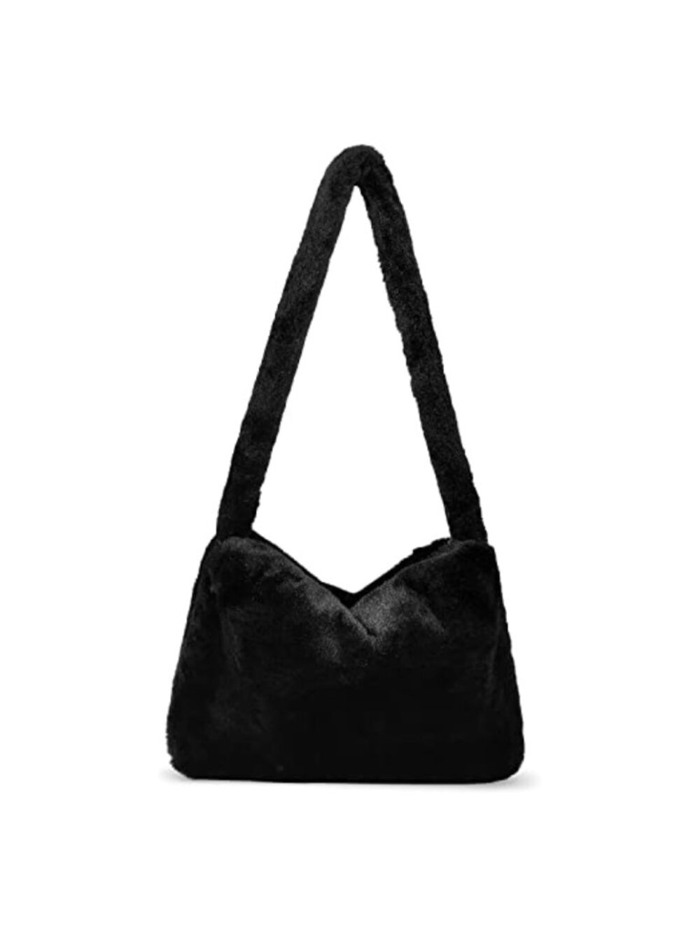 Fuzzy Tote Bag Y2K Fluffy Shoulder Bag Furry Purse Large Cute Plush Bag Faux